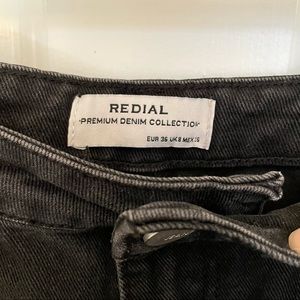 NWT Redial Boyfriend Jeans Women's European Size 36 Black Stretch Jeans